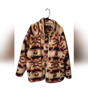 WRANGLER Womens Retro -xxl Cozy Multicolor Patterned Women's Sweater